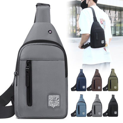 Shoulder Bag for Men ⎜ Compact Crossbody Bag with Zip and Adjustable Shoulder Strap