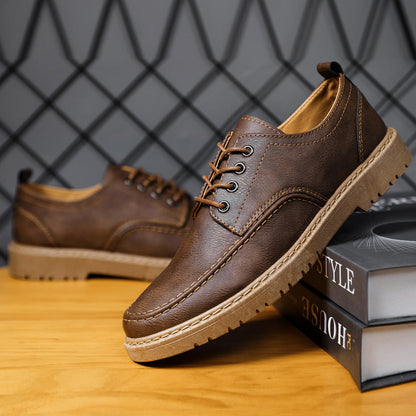 Men's Lace - Up Shoes ⎜ Robust Leather Shoes in a Casual Style for Leisure and Everyday Wear