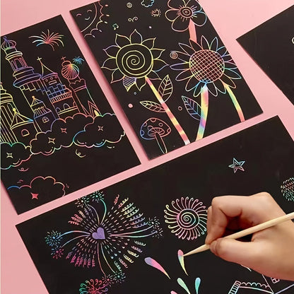 Magical Rainbow Scratch Paper