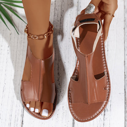 Women's Casual - Style Sandals ⎜ Comfortable Shoes with an Open Toe and Cut - Out Design at the Side