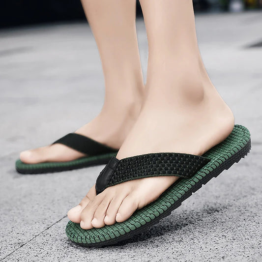 Men's Toe Separators for Summer ⎜ Comfortable Beach Sandals with Non - Slip Sole and Mesh Design