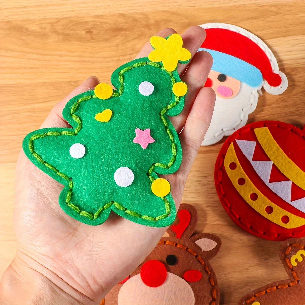 Safe Felt Christmas Set for DIY Sewing