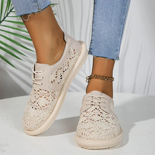 Sneakers for Women ⎜ Comfortable Flats with Breathable Mesh and Comfortable Sole