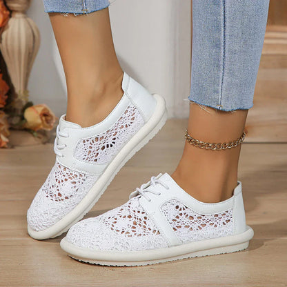 Sneakers for Women ⎜ Comfortable Flats with Breathable Mesh and Comfortable Sole