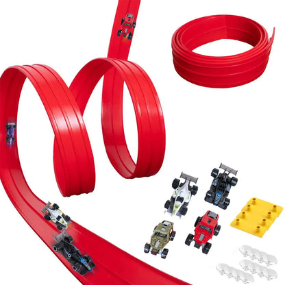 Flexible racing track set