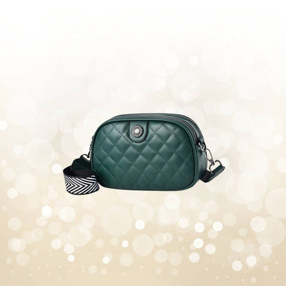Small Leather Shoulder Bag ⎜ Padded Bag with Adjustable Shoulder Strap