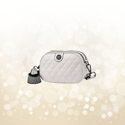 Small Leather Shoulder Bag ⎜ Padded Bag with Adjustable Shoulder Strap