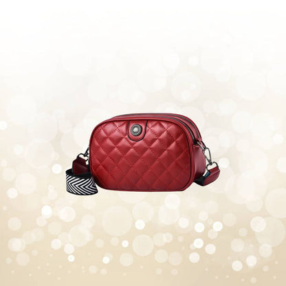 Small Leather Shoulder Bag ⎜ Padded Bag with Adjustable Shoulder Strap