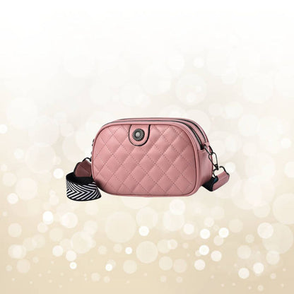 Small Leather Shoulder Bag ⎜ Padded Bag with Adjustable Shoulder Strap