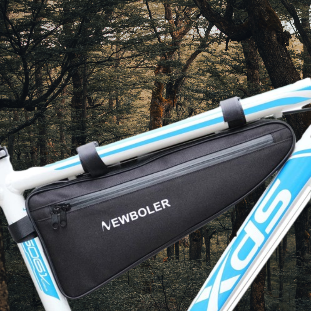 Frame Bag for Bike ⎜ Triangular Saddle Bag with Large Capacity and Water - Repellent Zip