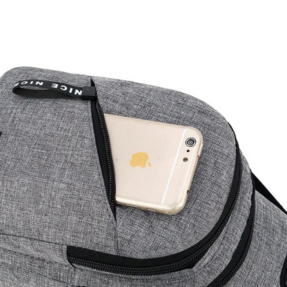 Shoulder Bag for Men ⎜ Lightweight Shoulder Bag Made of Oxford Fabric with Headphone Opening and Zip