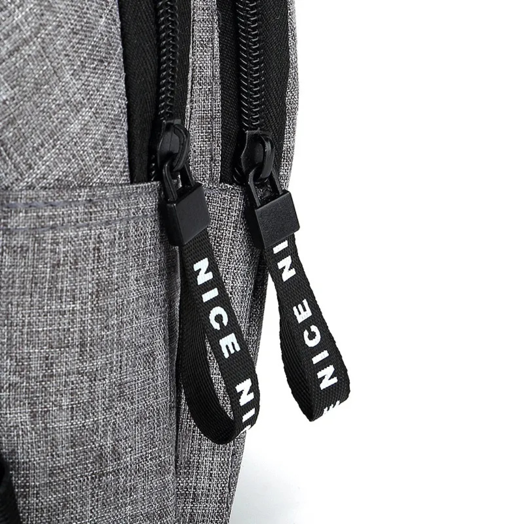 Shoulder Bag for Men ⎜ Lightweight Shoulder Bag Made of Oxford Fabric with Headphone Opening and Zip