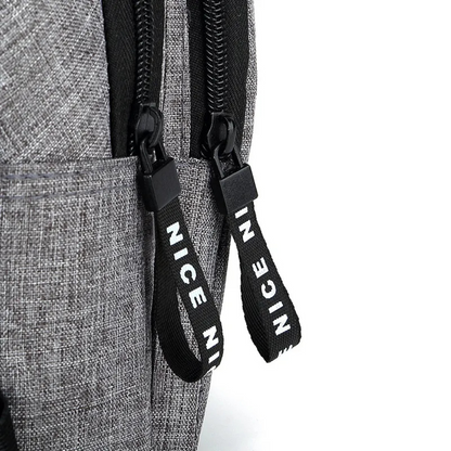 Shoulder Bag for Men ⎜ Lightweight Shoulder Bag Made of Oxford Fabric with Headphone Opening and Zip
