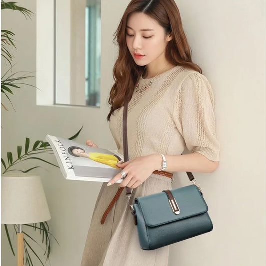Shoulder Bag for Women ⎜ Elegant Shoulder Bag Made of High - Quality Faux Leather with Adjustable Shoulder Strap
