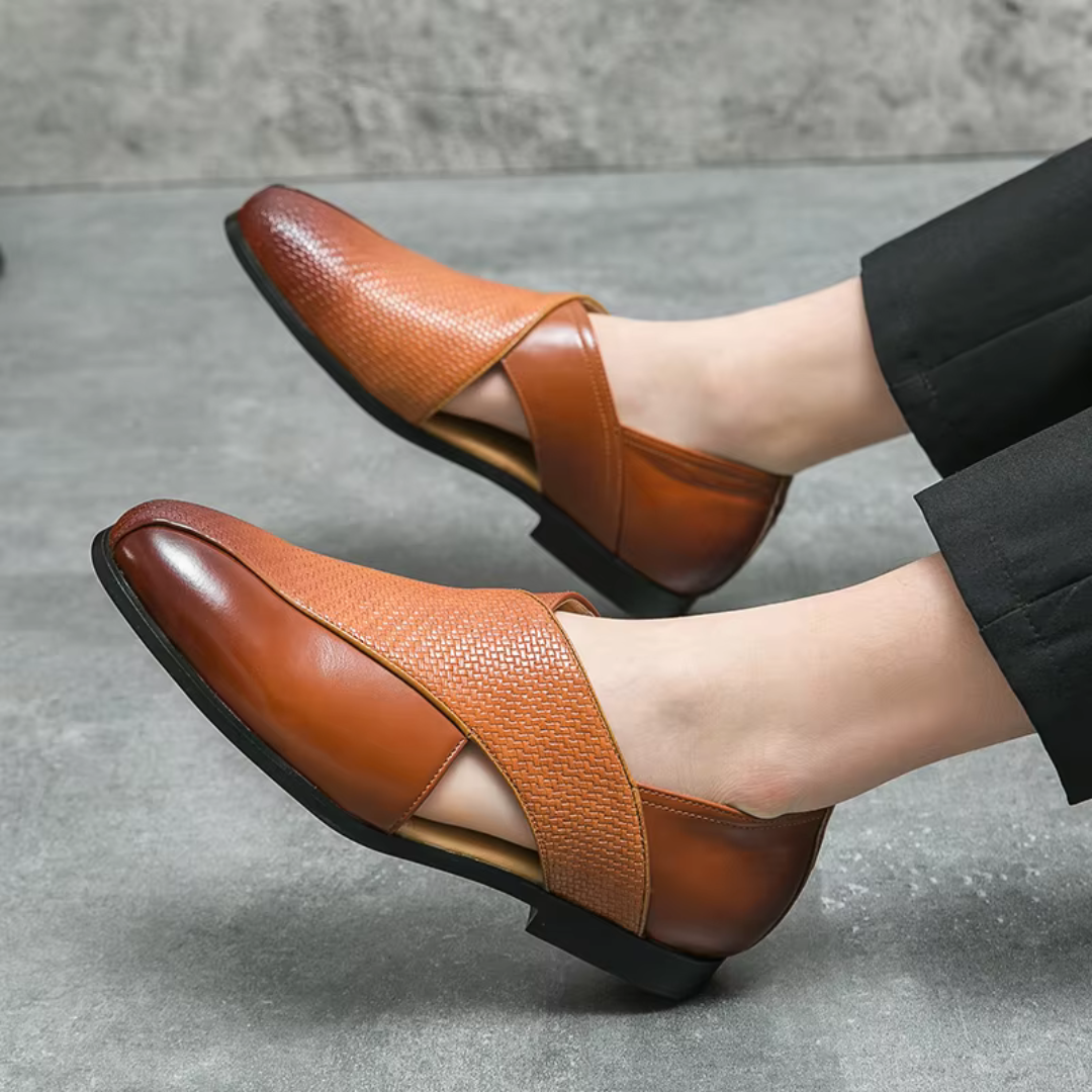 Men's Sandals ⎜ Fashionable Leather Shoes with a Breathable Design for Summer