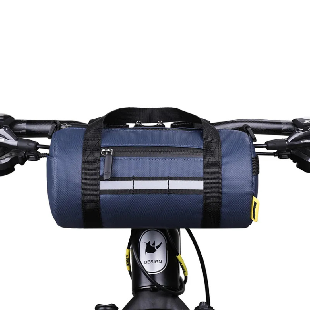 Bike Handlebar Bag ⎜ Versatile Front Bag with Carrying Handle and Reflective Safety Strip