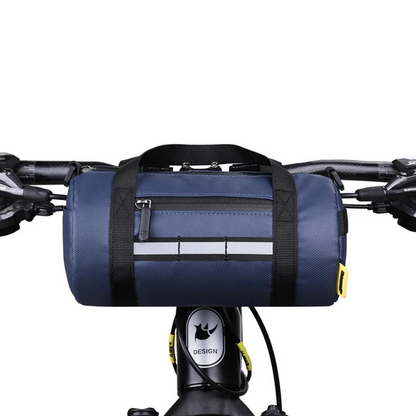 Bike Handlebar Bag ⎜ Versatile Front Bag with Carrying Handle and Reflective Safety Strip