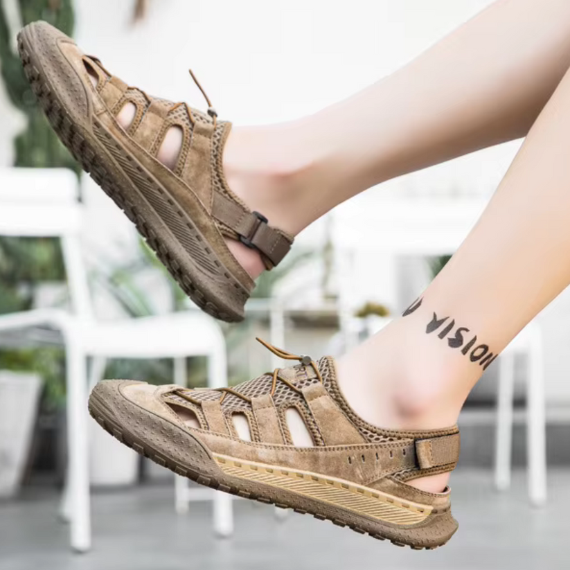 Men's Sandals ⎜ Comfortable Roman Sandals with Non - Slip Sole for Summer