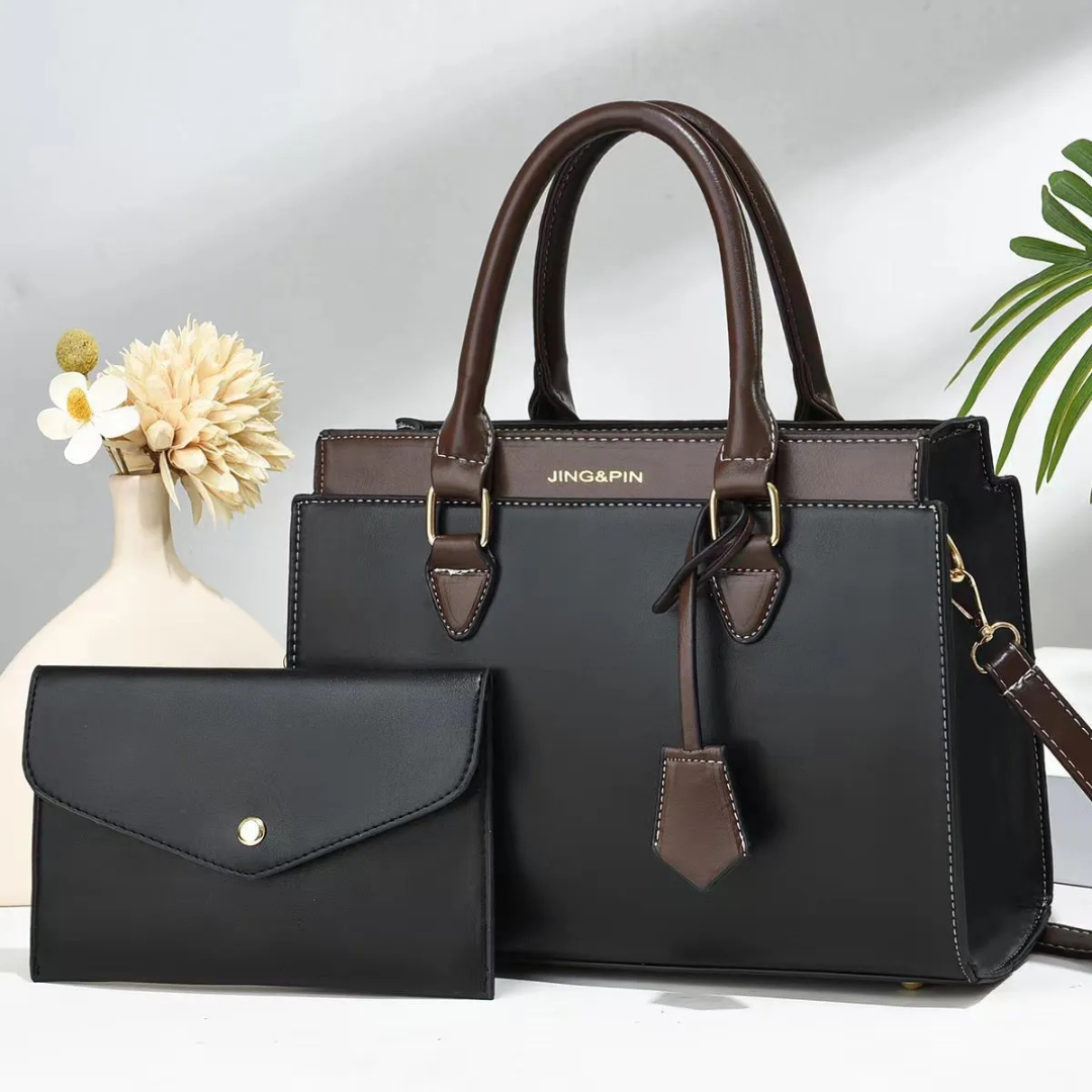 Large Handbag with Contrasting Colours ⎜ Minimalist Design and Plenty of Storage Space