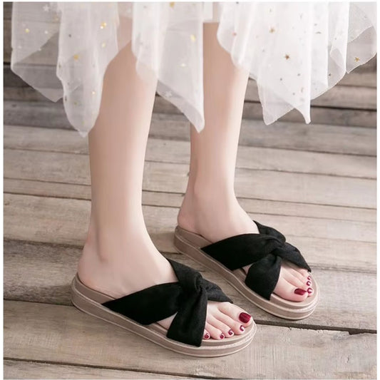 Women's Summer - Style Sandals ⎜ Comfortable Shoes with a Bow Design for a Casual Look