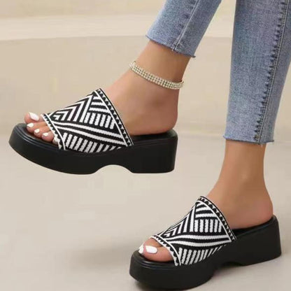 Fashionable Platform Loafers for Women ⎜ Comfortable Wedges with a Leopard Pattern for Versatile Outfits
