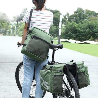 Bike Pannier for Pannier Rack ⎜ Waterproof Double Pannier with Large Capacity and Reflective Design
