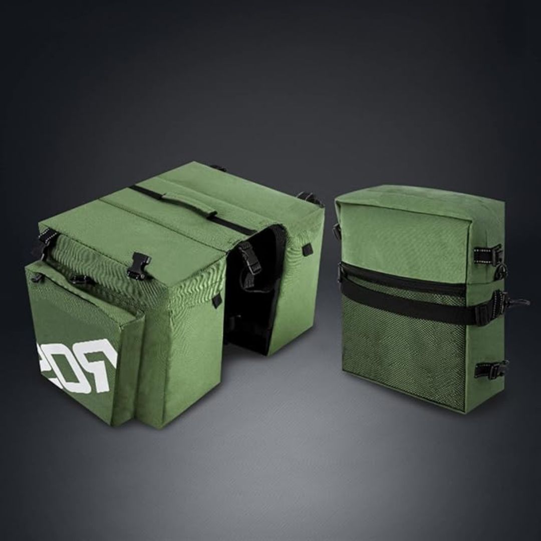 Bike Pannier for Pannier Rack ⎜ Waterproof Double Pannier with Large Capacity and Reflective Design