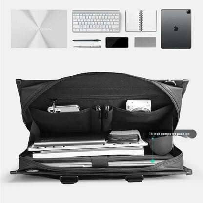 Laptop Bag for Men ⎜ Slim Business Briefcase with Carrying Handles and Padded Laptop Compartment