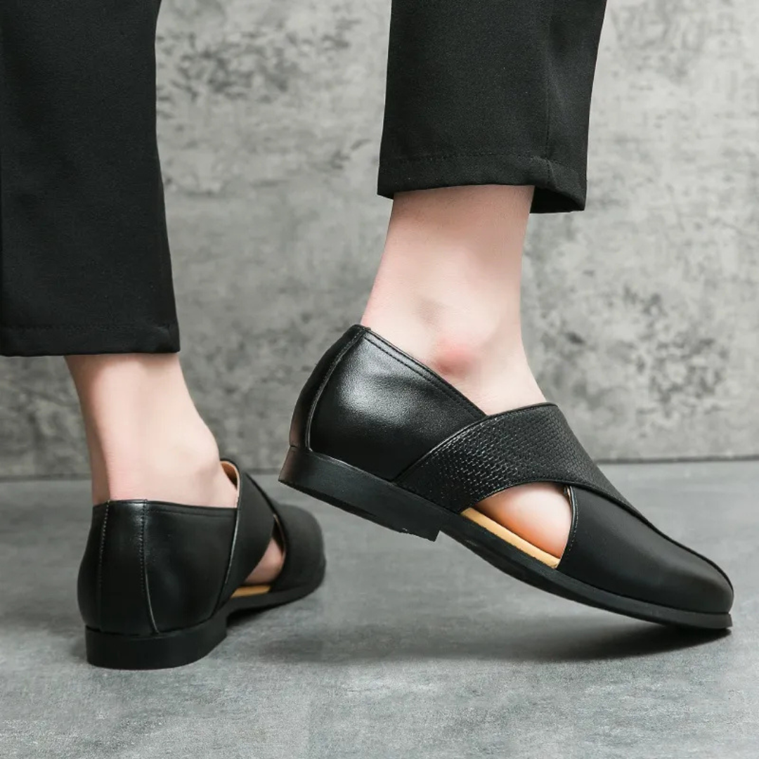 Men's Sandals ⎜ Fashionable Leather Shoes with a Breathable Design for Summer