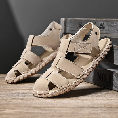 Men's Sandals ⎜ Comfortable Leather Shoes with a Breathable Design for Summer