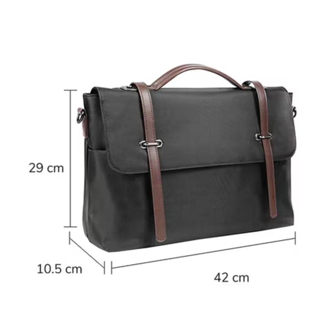 Shoulder Bag for Men ⎜ Casual Canvas Bag with Carrying Handle and Stylish Straps for Everyday Use and the Office