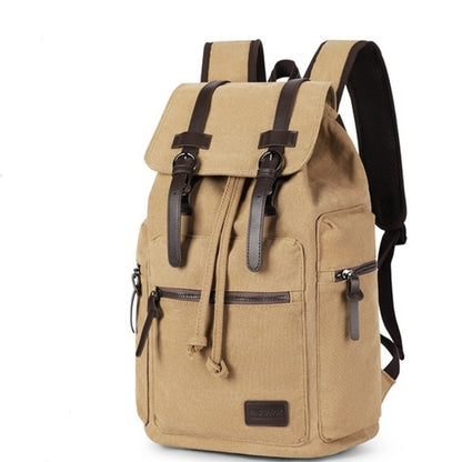 Retro Backpack for Men ⎜ Robust Canvas Backpack with Multiple Compartments for Everyday Use and Leisure