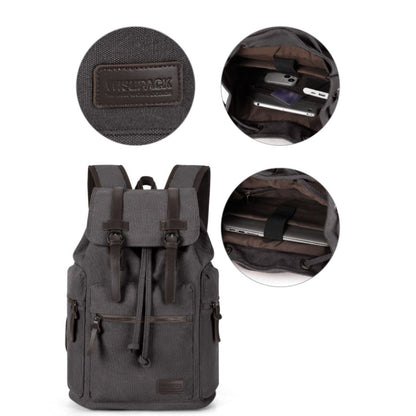 Retro Backpack for Men ⎜ Robust Canvas Backpack with Multiple Compartments for Everyday Use and Leisure