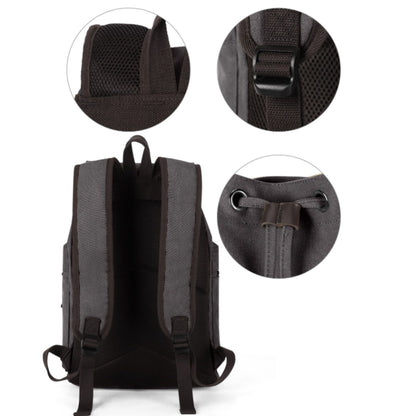 Retro Backpack for Men ⎜ Robust Canvas Backpack with Multiple Compartments for Everyday Use and Leisure