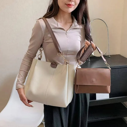 Two - Piece Set of Handbags ⎜ Large Capacity and Stylish Carrying Options for Work and Everyday Life