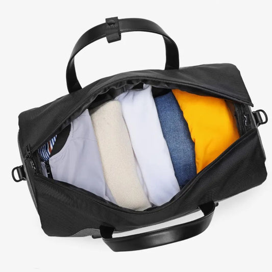 Clothes Bag for Travelling ⎜ Foldable Weekender Bag with Suit Compartment and Large Storage Space