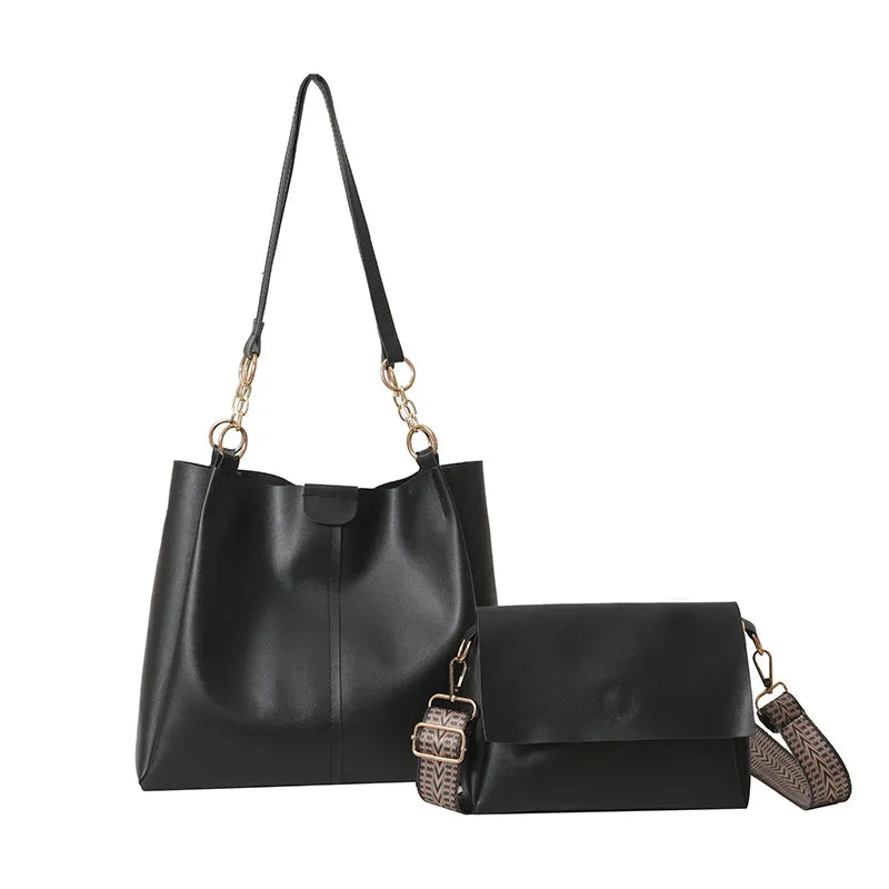 Two - Piece Set of Handbags ⎜ Large Capacity and Stylish Carrying Options for Work and Everyday Life