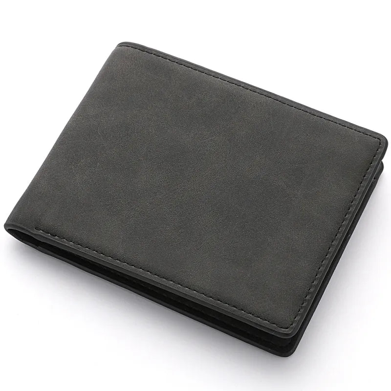 Leather Wallet for Men ⎜ Practical Wallet with Several Card Slots and Zip Compartment