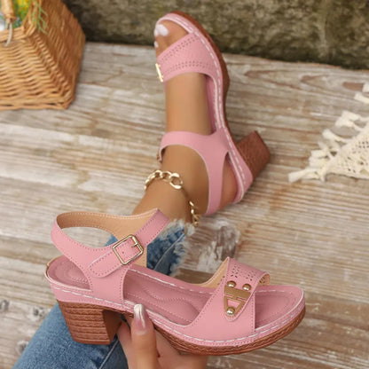 High Heel Sandals for Women ⎜ Elegant Summer Shoes with Heels for Tall Sizes and Comfortable Wear
