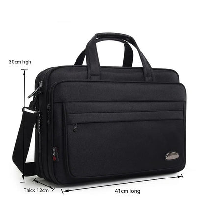 Laptop Bag for Men ⎜ Waterproof Oxford Briefcase with Plenty of Storage Space and Robust Workmanship