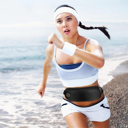 Running Bag for Men and Women ⎜ Lightweight Design with Zip and Headphone Opening for Sports