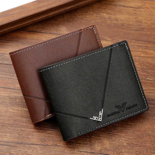 Men's Card Holder with Multiple Compartments ⎜ Slim Faux Leather Wallet with a Classic Design