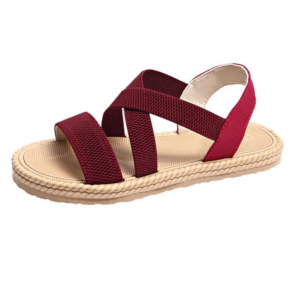 Women's Casual - Style Sandals ⎜ Comfortable Shoes with Elasticated Straps and Fashionable Sole