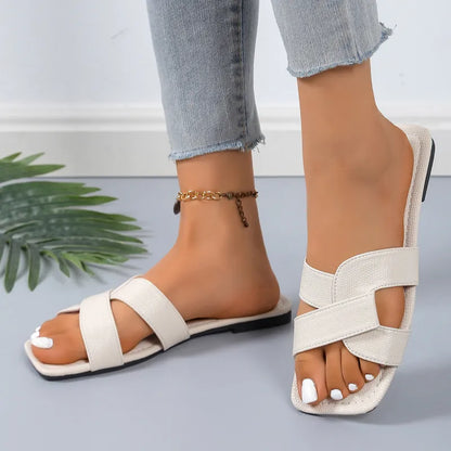 Fashionable Loafers for Women ⎜ Comfortable Summer Shoes with Square Toes for Versatile Outfits