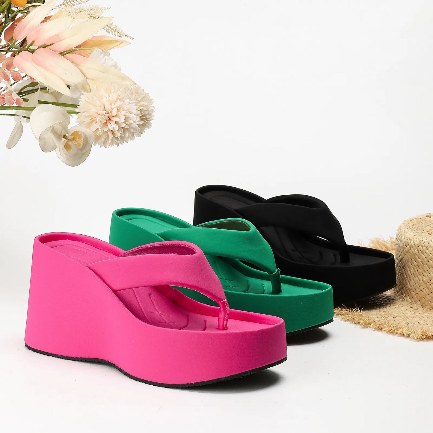 Wedge Sandals for Women ⎜ Comfortable Shoes with a High Heel and Trendy Design for Summer and Everyday Wear