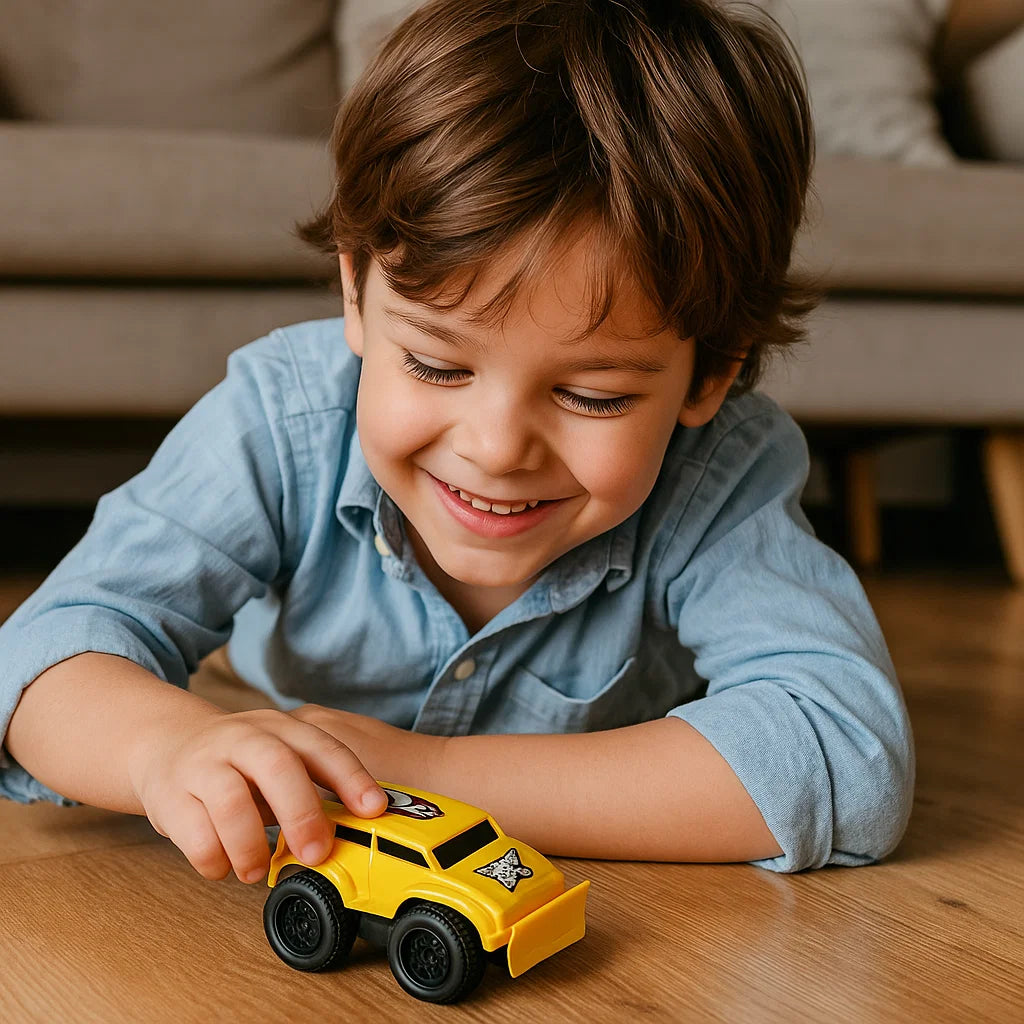 Mini Toy Cars for Toddlers ⎜ Inertial Vehicles for Indoor Crawling Play and Early Motor Skill Development