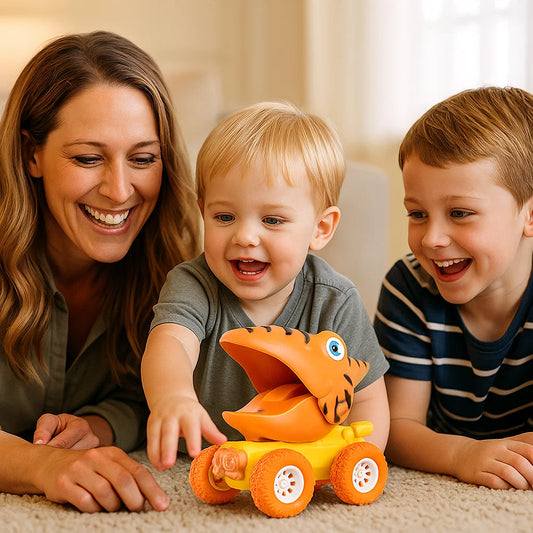 PUSH & DRIVE DINO MONSTERTRUCKS