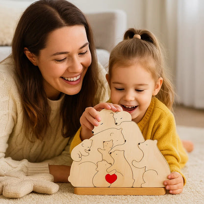 Handcrafted Personalized Bear Family