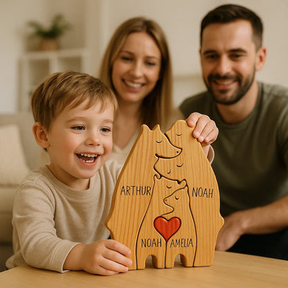 Handcrafted Personalized Bear Family