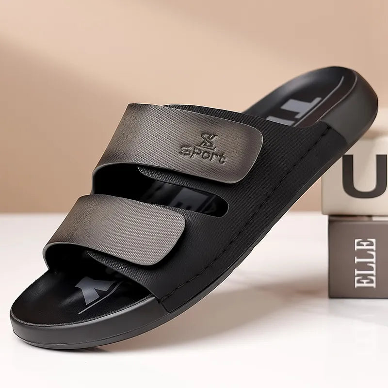 Outdoor Slip - on Shoes for Men ⎜ Non - Slip , Adjustable Casual Shoes with Colour Details